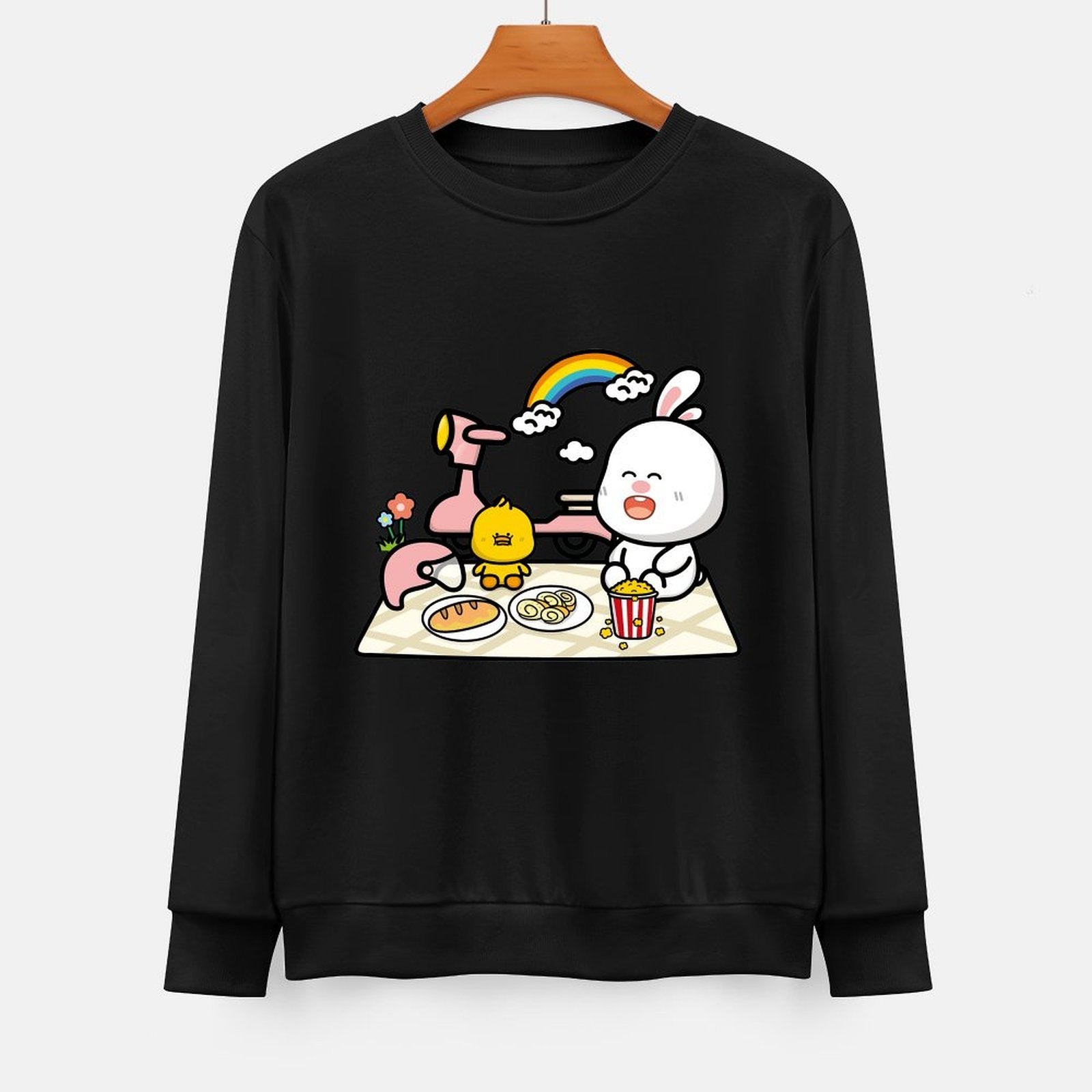 Front Patterned Long Sleeve TopDurable Sport